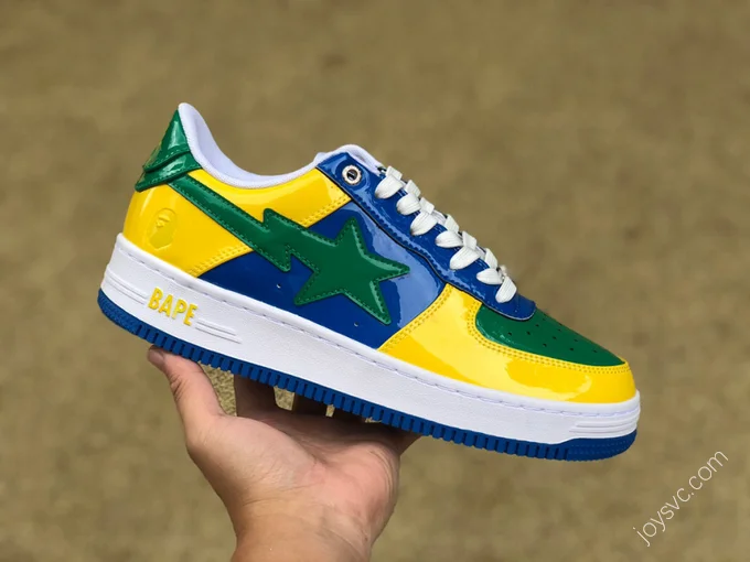 BAPE STA SK8 Yellow Green Blue