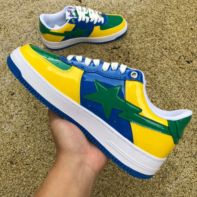 BAPE STA SK8 Yellow Green Blue