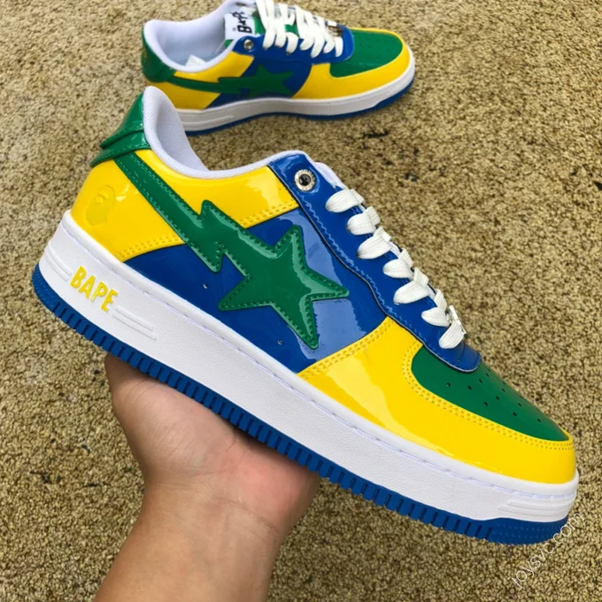 BAPE STA SK8 Yellow Green Blue