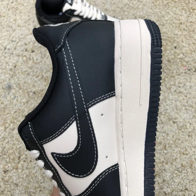 Nike Air Force 1 '07 Black/Beige Double Swoosh BS6055-201