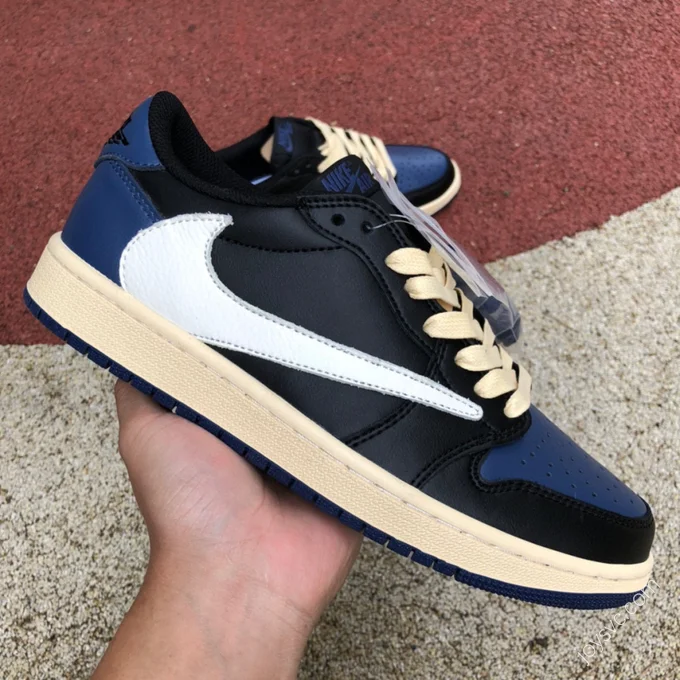 Travis Scott x Air Jordan 1 Low Black Blue DM7866-041