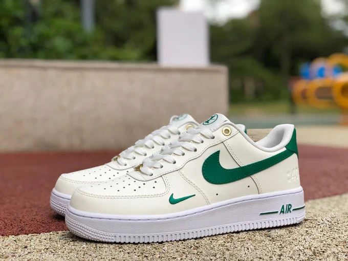 Nike Air Force 1 SE 40th Anniversary Beige/Green Double Swoosh DQ7582-101