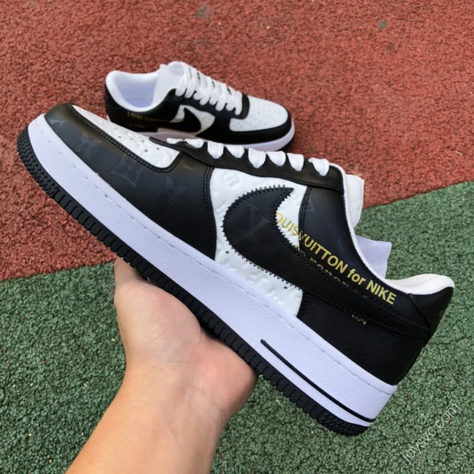 Louis Vuitton x Nike Air Force 1 Black White