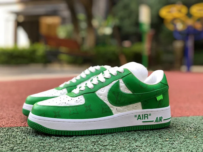 Louis Vuitton x Nike Air Force 1 Green White