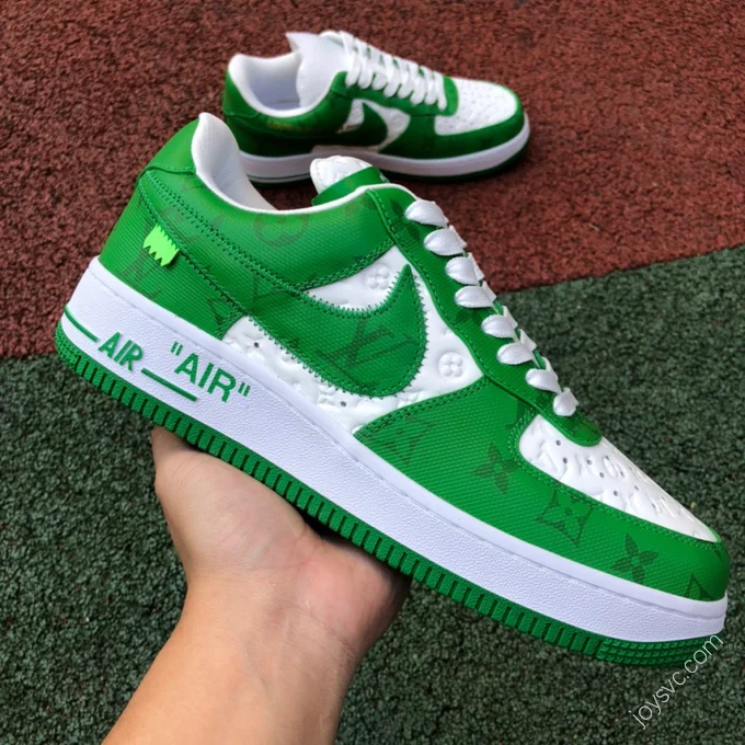 Louis Vuitton x Nike Air Force 1 Green White