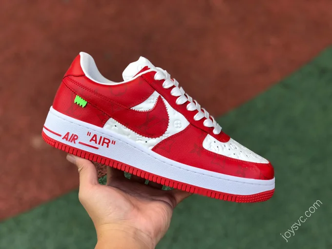 Louis Vuitton x Nike Air Force 1 Red White