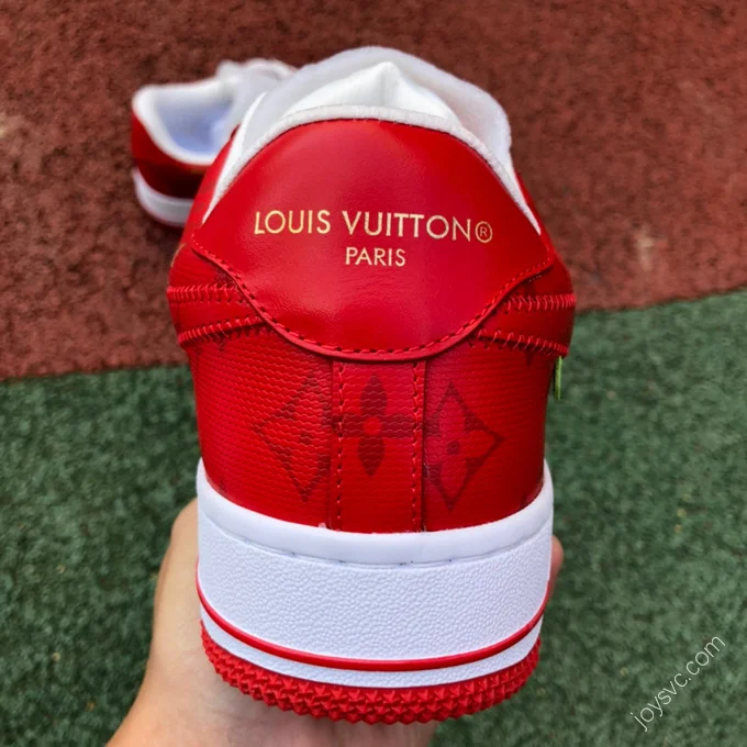 Louis Vuitton x Nike Air Force 1 Red White