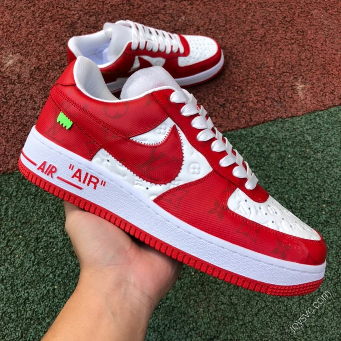 Louis Vuitton x Nike Air Force 1 Red White