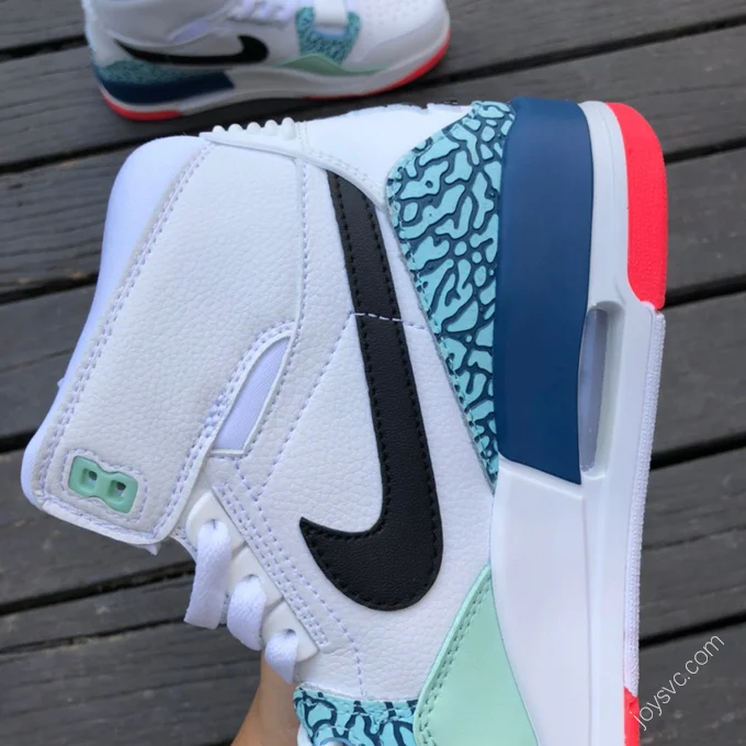 Air Jordan Legacy 312 White Green Blue High High-Top Sneaker AV3922-203