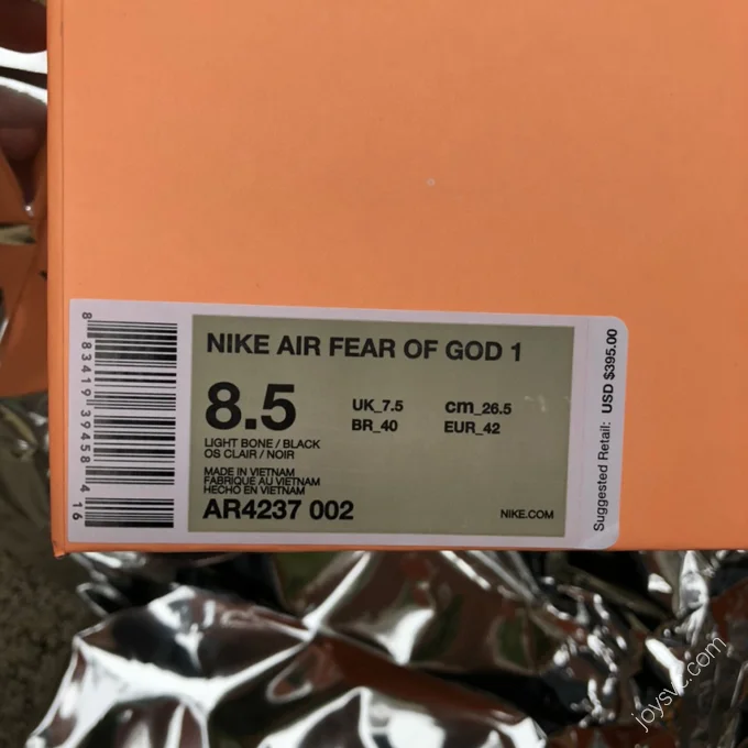 Nike x Fear of God 1 Grey White AR4237-002