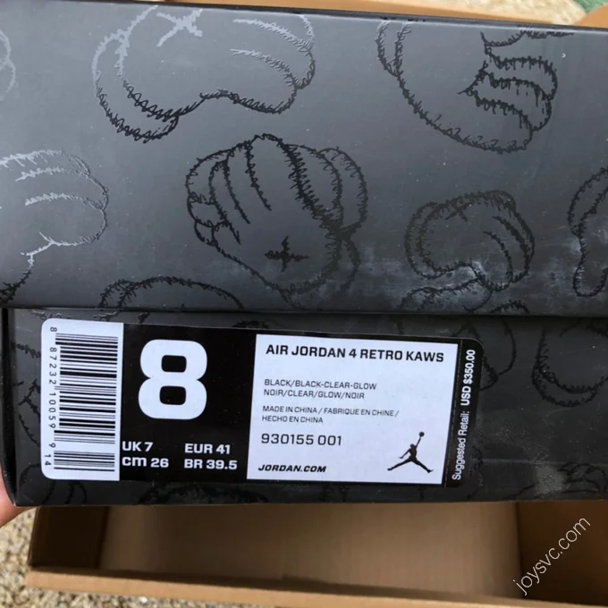 Air Jordan 4 Retro KAWS Black 930155-001