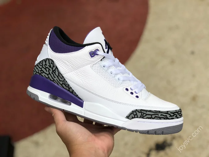 Air Jordan 3 Retro Dark Iris White Purple CT8532-105