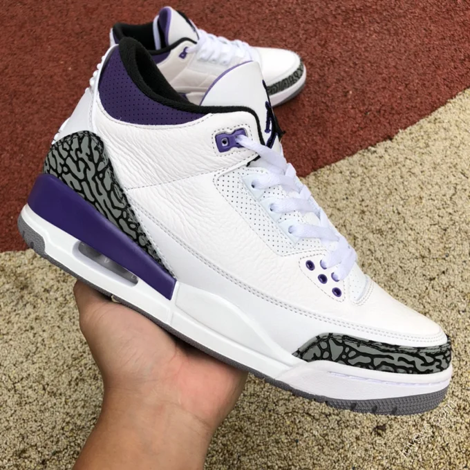 Air Jordan 3 Retro Dark Iris White Purple CT8532-105