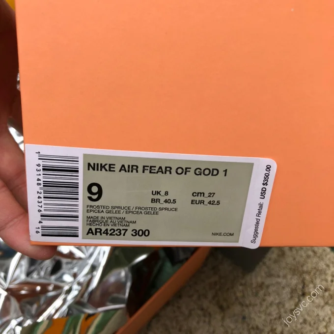 Nike Air Fear of God 1 Green AR4237-300