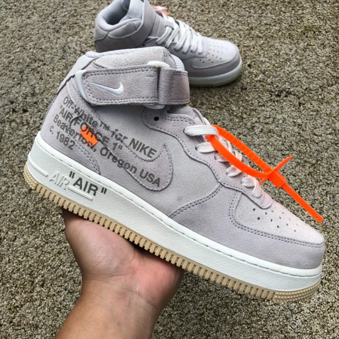 Nike Air Force 1 x Off-White Grey Suede CW2255-100