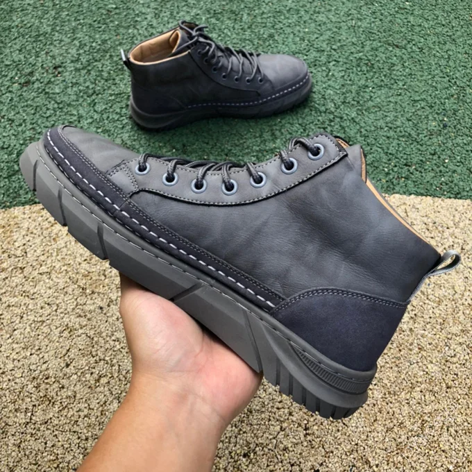 CAT Intake Black Grey Mid-Top Outdoor Boots