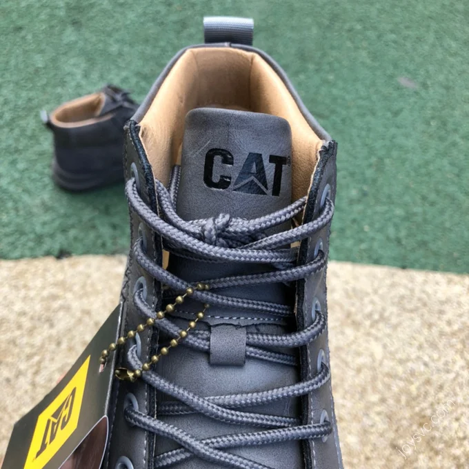 CAT Intake Black Grey Mid-Top Outdoor Boots