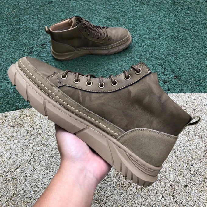 CAT Intake Light Green Grey Mid-Top Outdoor Boots