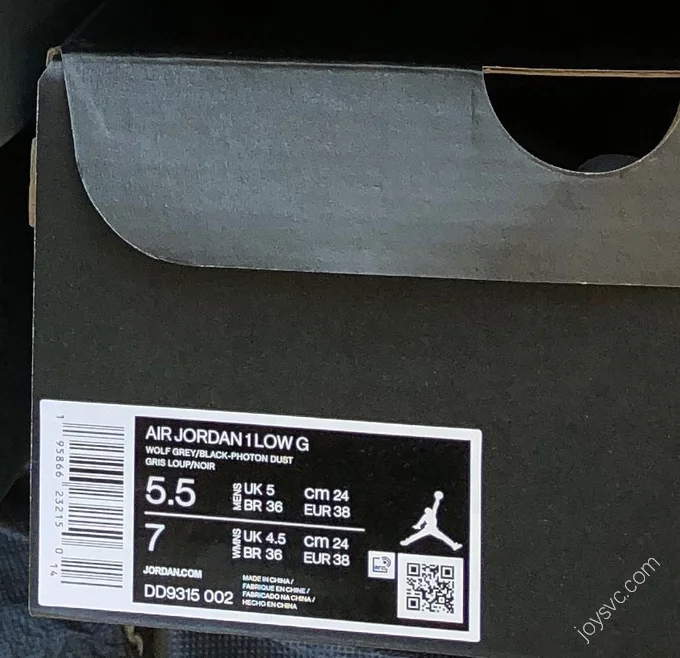 Air Jordan 1 Low Golf Wolf Grey Golf Shoe DD9315-002