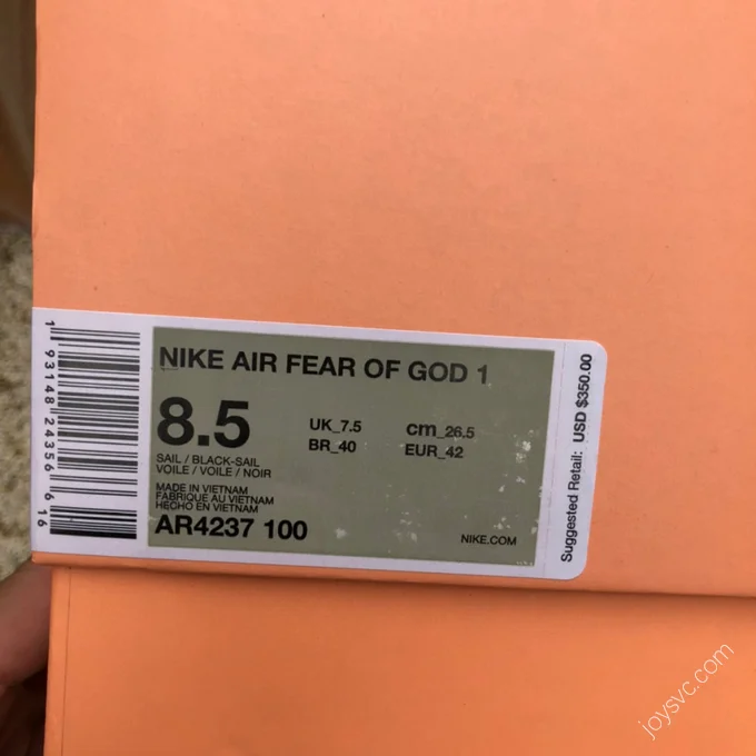 Nike Air Fear of God 1 Sail AR4237-100