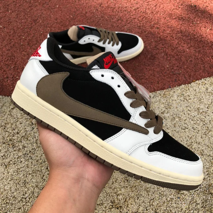 Travis Scott x Air Jordan 1 Low Black Mocha White CQ4277-990