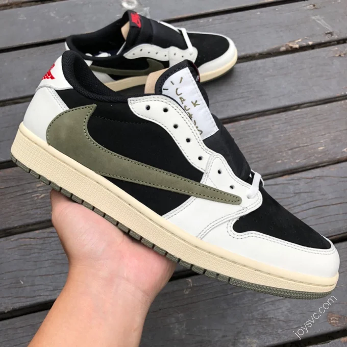 Travis Scott x Air Jordan 1 Low Olive Green T1 DZ4137-