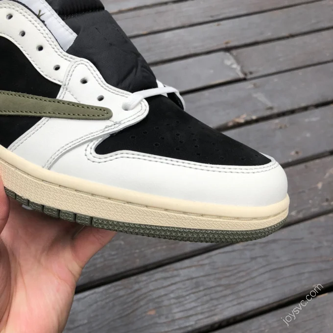 Travis Scott x Air Jordan 1 Low Olive Green T1 DZ4137-