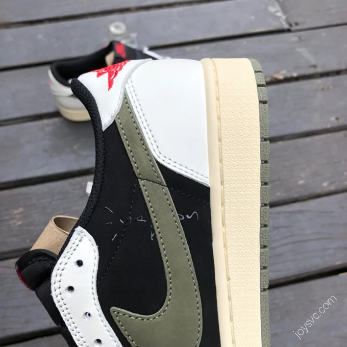 Travis Scott x Air Jordan 1 Low Olive Green T1 DZ4137-