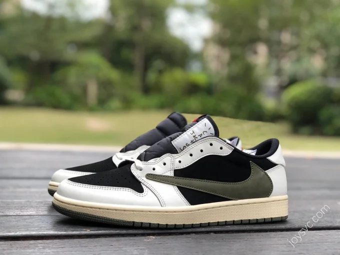 Travis Scott x Air Jordan 1 Low Olive Green T1 DZ4137-