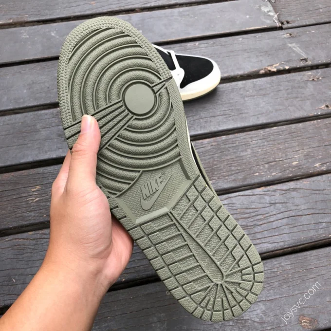 Travis Scott x Air Jordan 1 Low Olive Green T1 DZ4137-