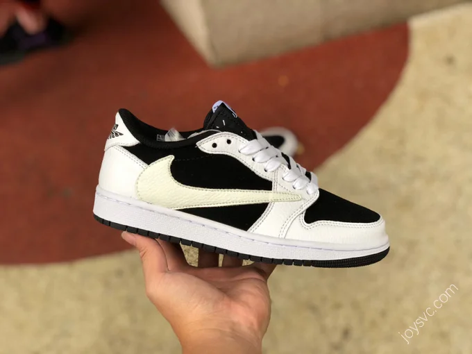 Travis Scott x Air Jordan 1 Low Black White Panda Z DM7866-101