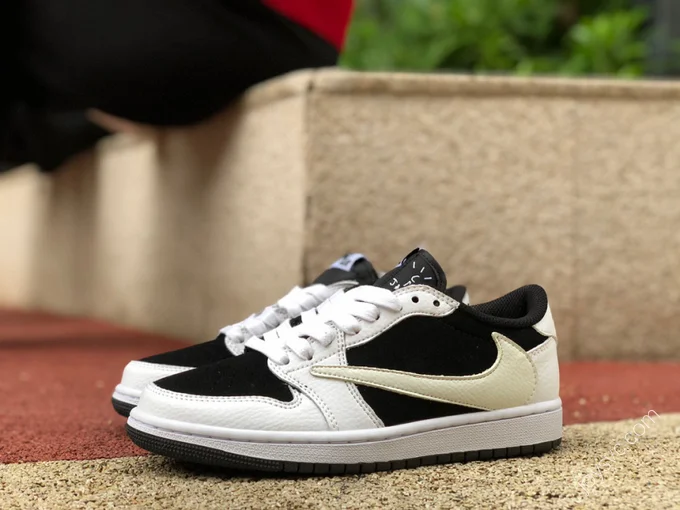 Travis Scott x Air Jordan 1 Low Black White Panda Z DM7866-101