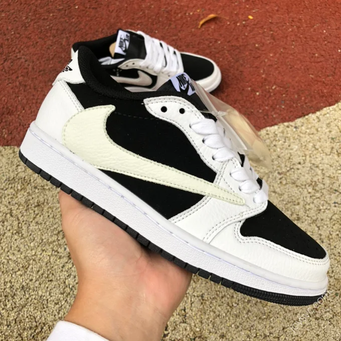 Travis Scott x Air Jordan 1 Low Black White Panda Z DM7866-101