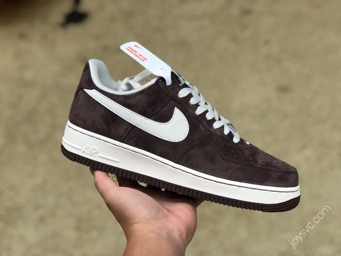 Nike Air Force 1 '07 Dark Brown Suede Sneakers DL0701-200