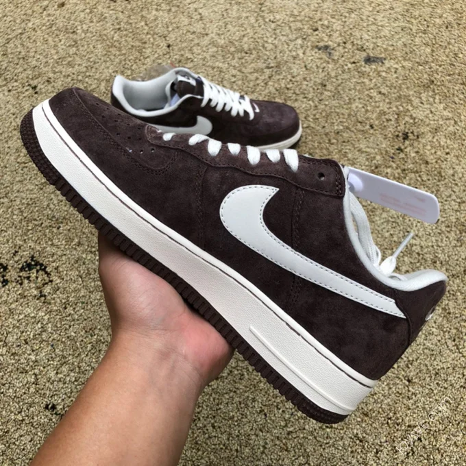 Nike Air Force 1 '07 Dark Brown Suede Sneakers DL0701-200