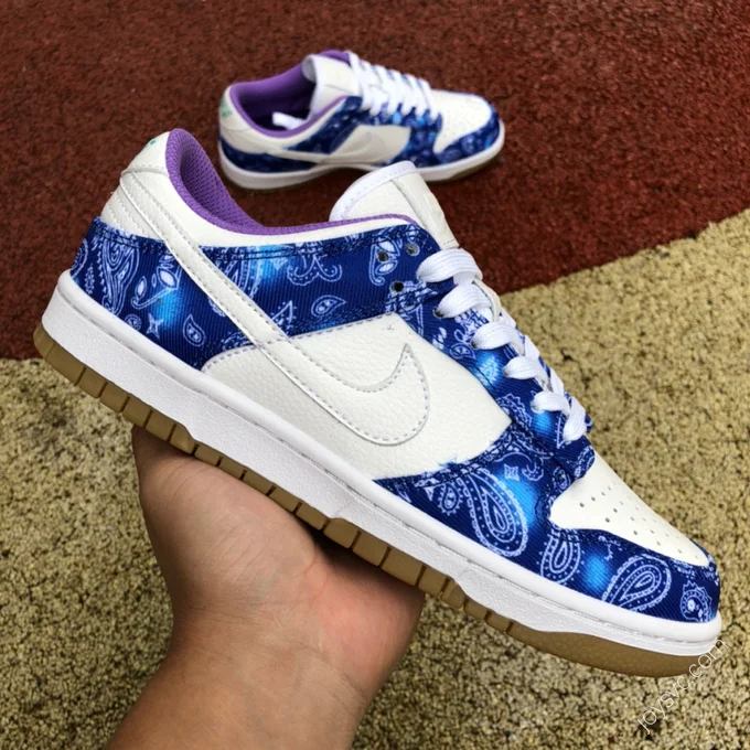 Nike SB Dunk Low PRM QS White Blue Purple CT5053-041