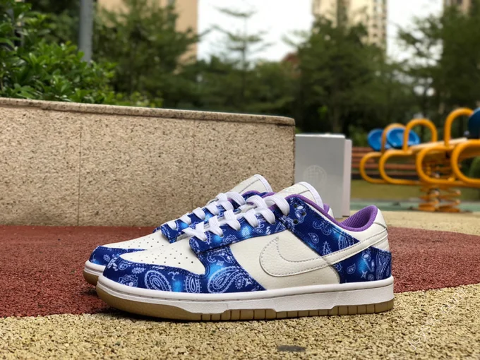 Nike SB Dunk Low PRM QS White Blue Purple CT5053-041