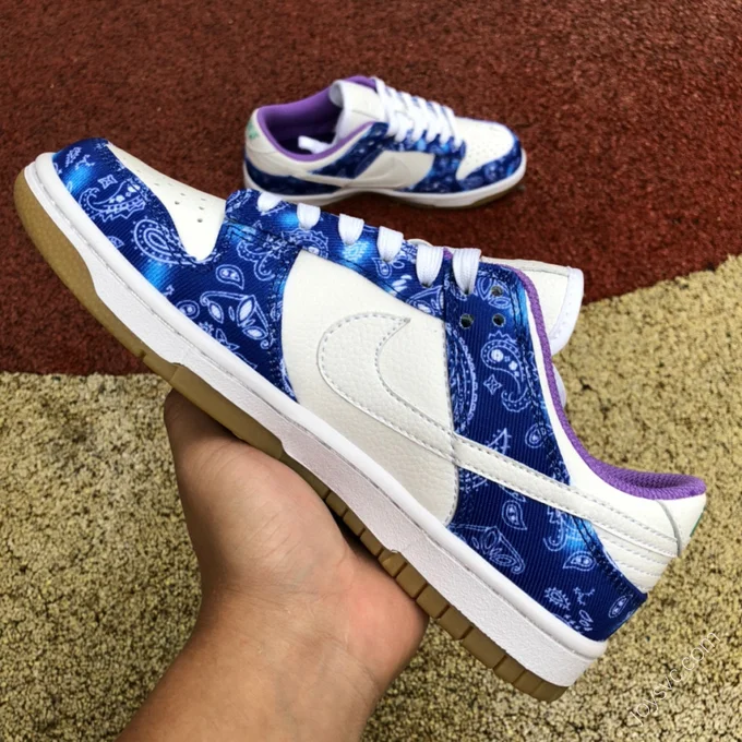 Nike SB Dunk Low PRM QS White Blue Purple CT5053-041