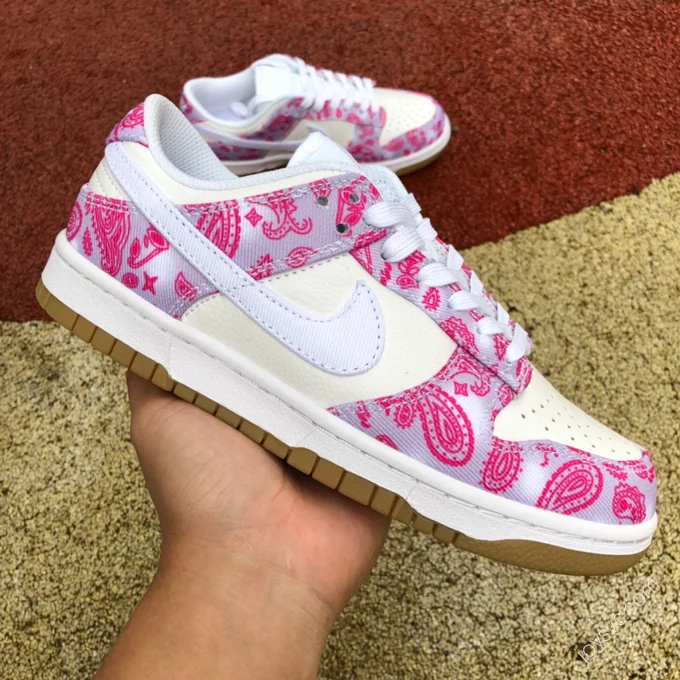 Nike SB Dunk Low PRM QS White Pink Paisley CT5053-061