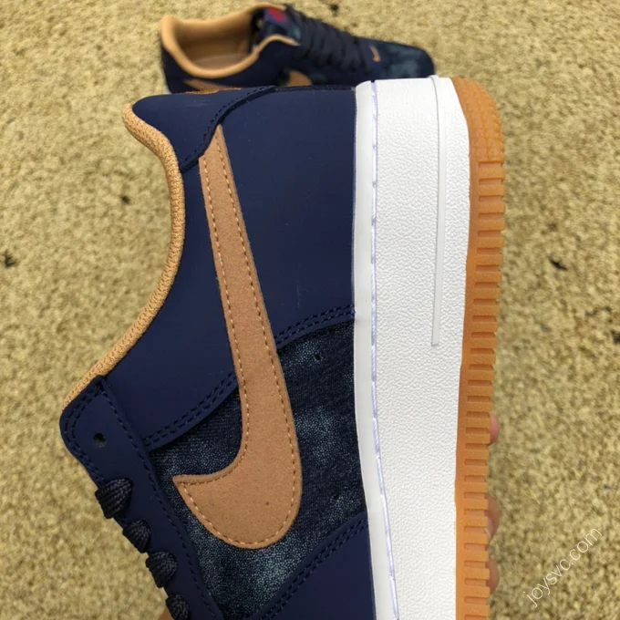 Nike Air Force 1 '07 Blue/Brown Swoosh DD1259-400