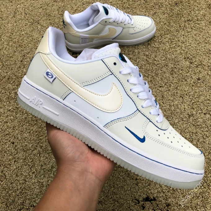 Nike Air Force 1 Low Beige/Blue Lines FB1839-111