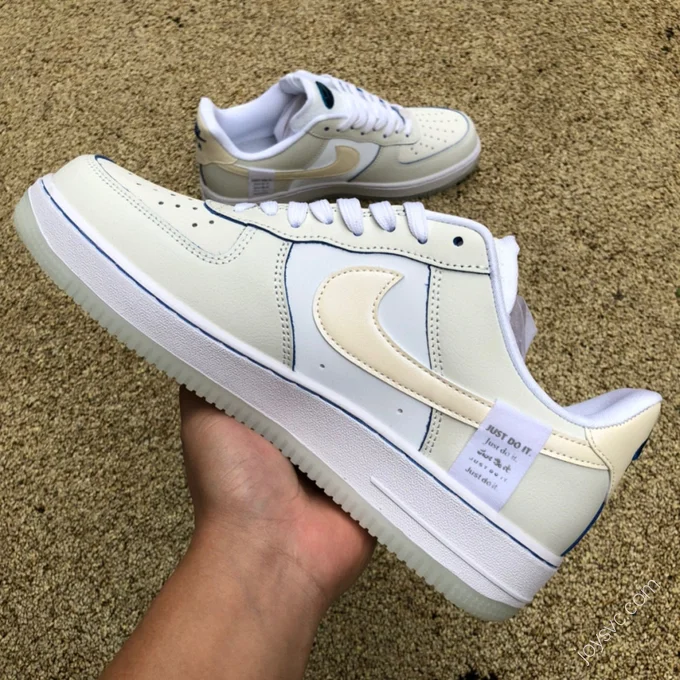 Nike Air Force 1 Low Beige/Blue Lines FB1839-111