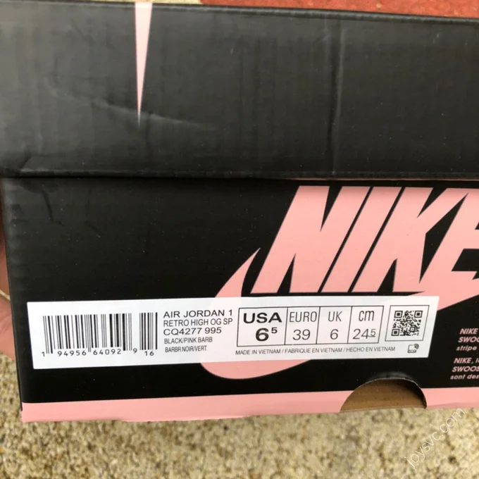 Travis Scott x Air Jordan 1 Low Black Pink Gold Hook CQ4277-995