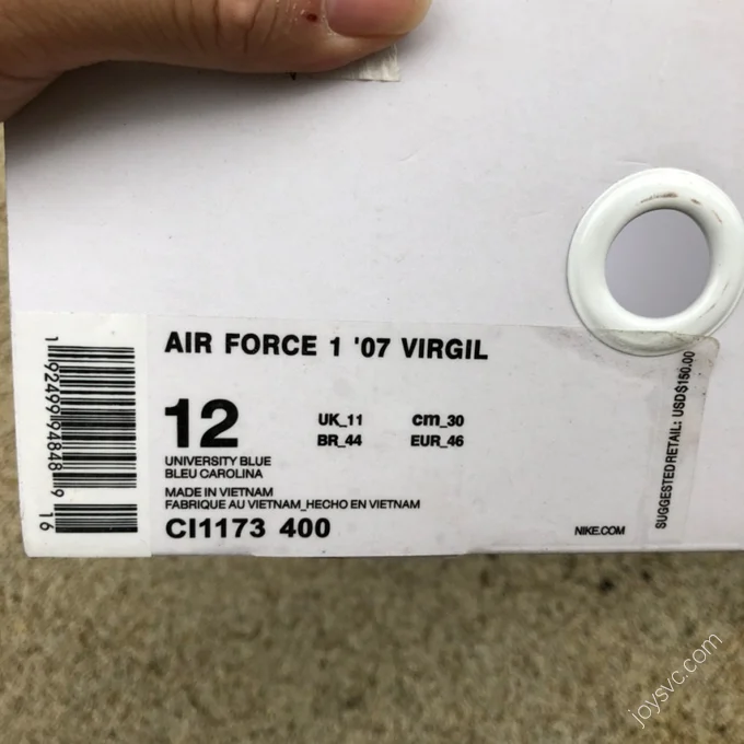 Nike Air Force 1 x Off-White Blue CI1173-400