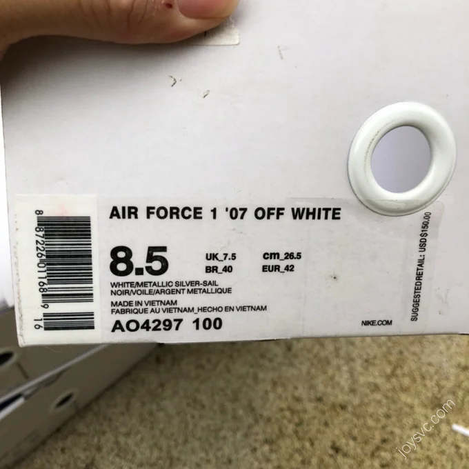 Nike Air Force 1 x Off-White White AO4297-100