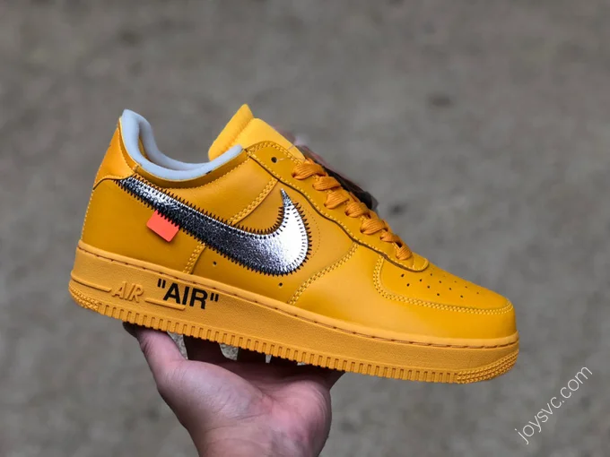 Nike Off White Air Force 1 Gold/Silver DD1876-700