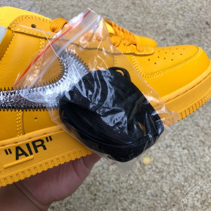 Nike Off White Air Force 1 Gold/Silver DD1876-700