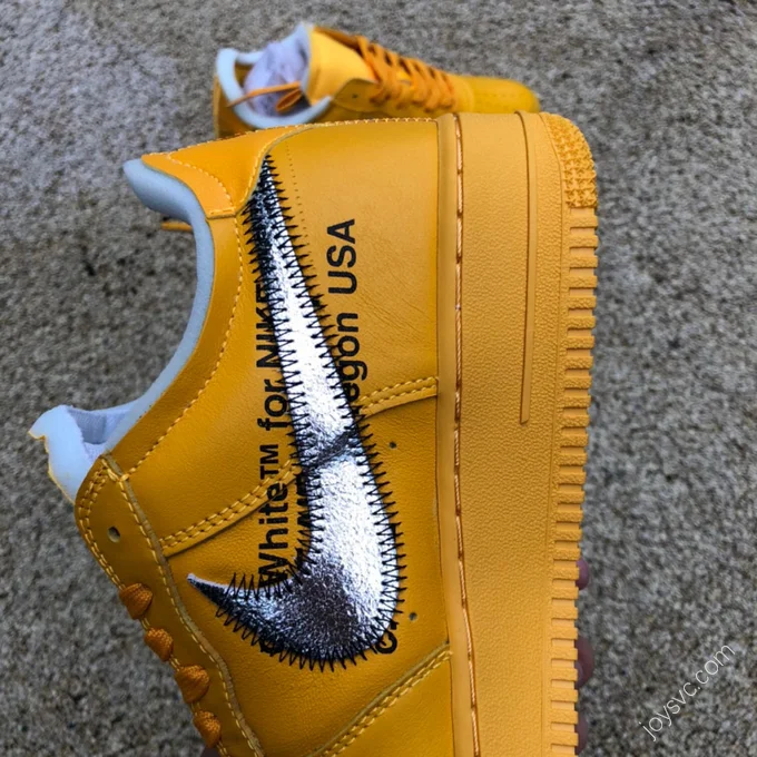 Nike Off White Air Force 1 Gold/Silver DD1876-700