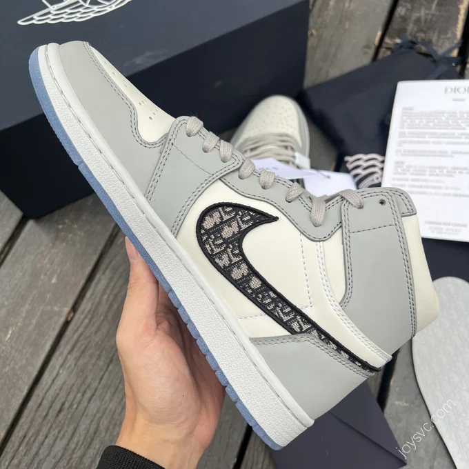 Dior x Air Jordan 1 High OG White Gray CN8607-002