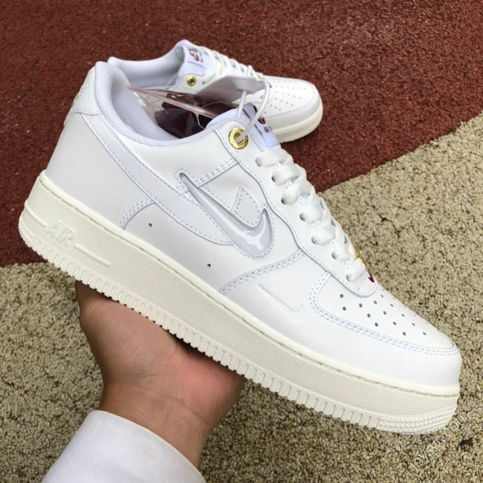 Nike Air Force 1 Beige Transparent Double Swoosh DQ7664-100